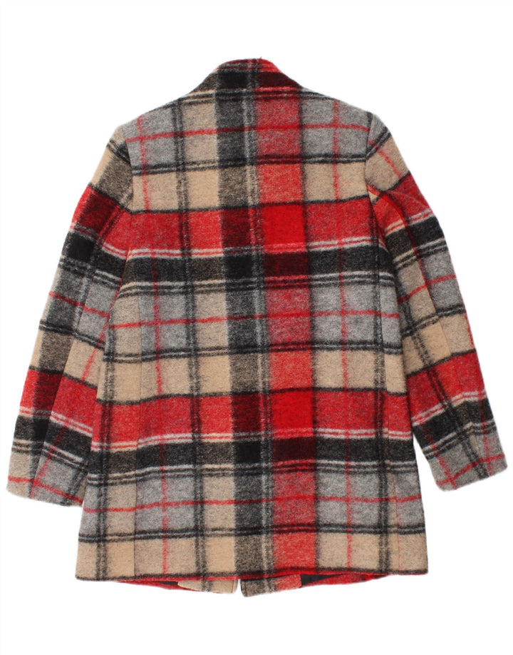 Soprabito da donna Eugen Klein UK 10 piccolo in lana a quadri multicolore