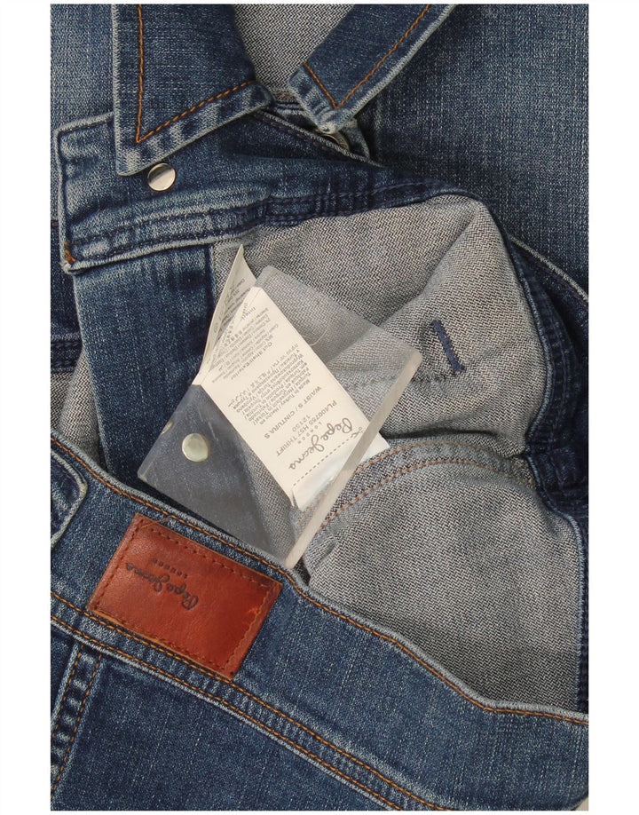 Giacca di jeans da donna PEPE Jeans UK 10 piccola in cotone blu navy