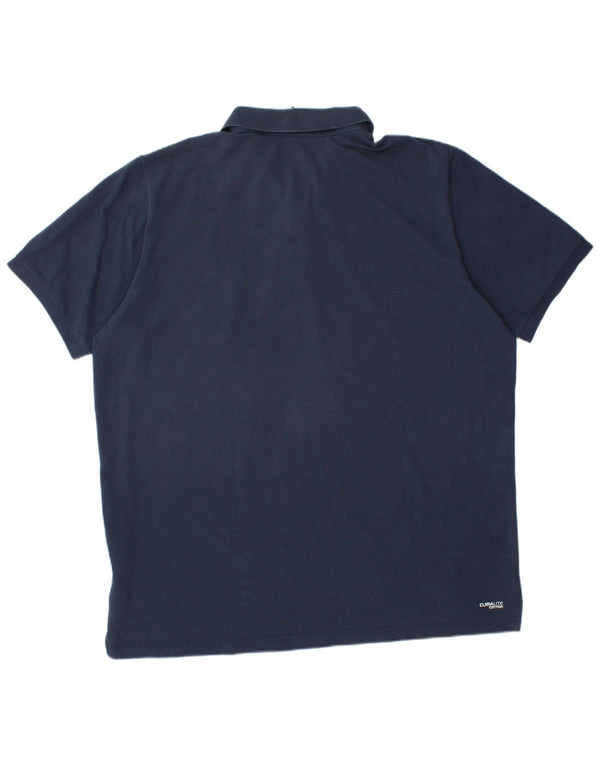 Polo ADIDAS da uomo Climalite 2XL cotone blu navy