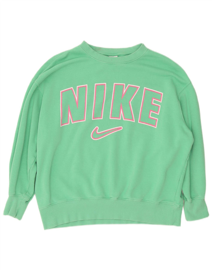 Tuta intera Nike da donna con grafica oversize UK 14 cotone verde medio