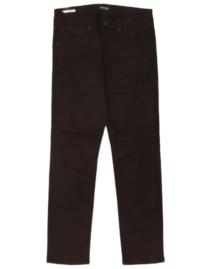 Jack & Jones Uomo GLENN Slim Jeans W31 L30 Cotone Nero