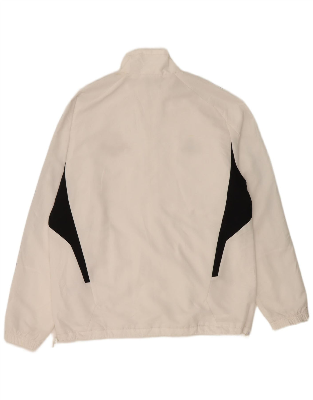 Giacca da tuta da uomo Adidas UK 42/44 Large Poliestere color block bianco