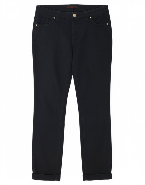 Pantaloni Casual Slim Donna Trussardi W27 L29 Blu Navy Cotone