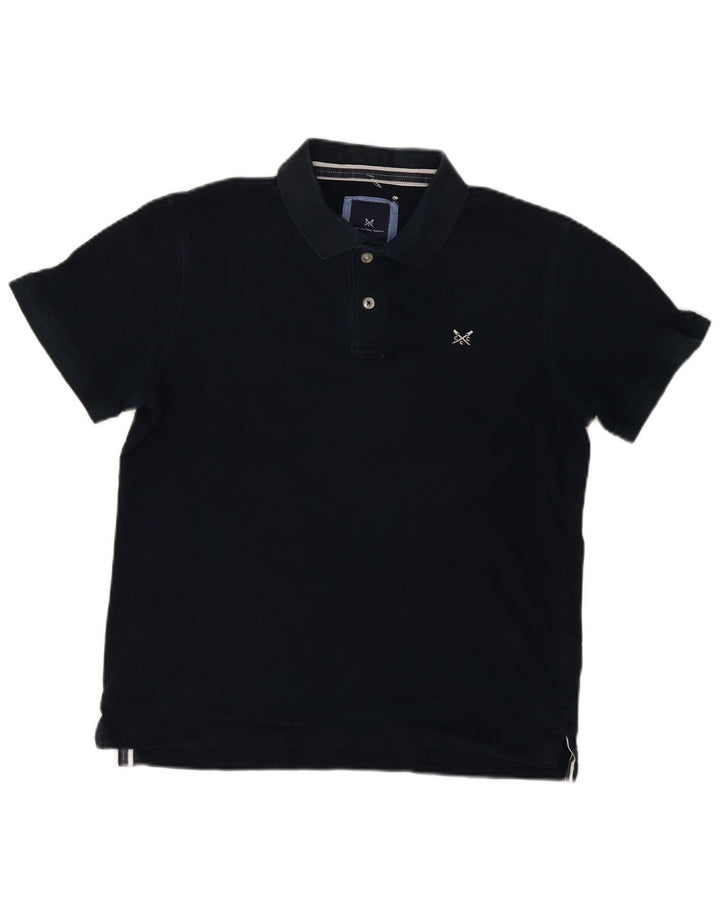 CREW CLOTHING Polo da uomo in cotone blu navy medio