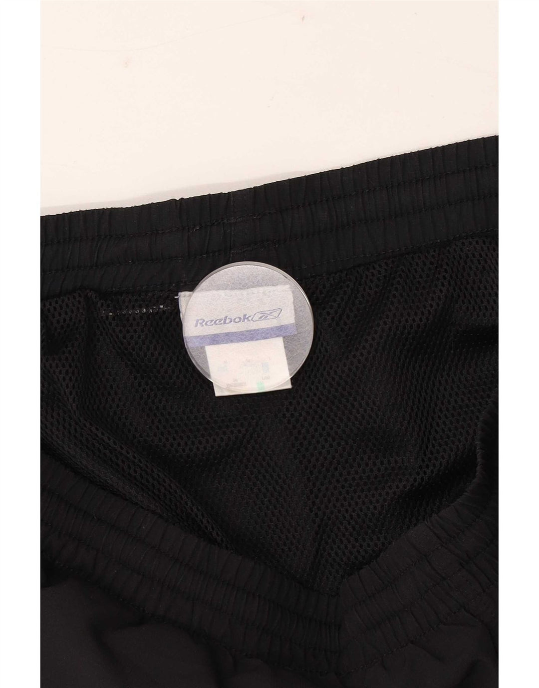 Pantaloncini da bagno Reebok da uomo medio nero in poliestere