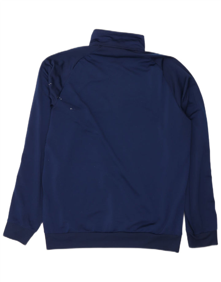 Giacca da ginnastica da uomo Adidas grande in poliestere blu navy