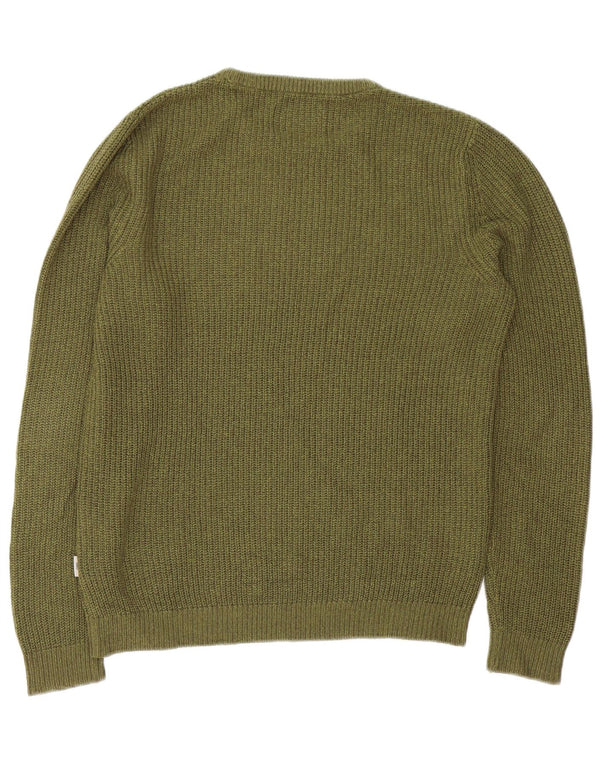 Jack & Jones Maglione da uomo con scollo a barca grande acrilico kaki
