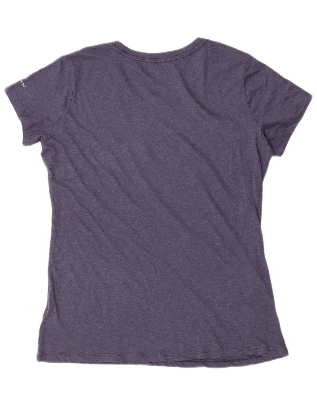 T-shirt grafica da donna Columbia UK 16 grande poliestere blu navy