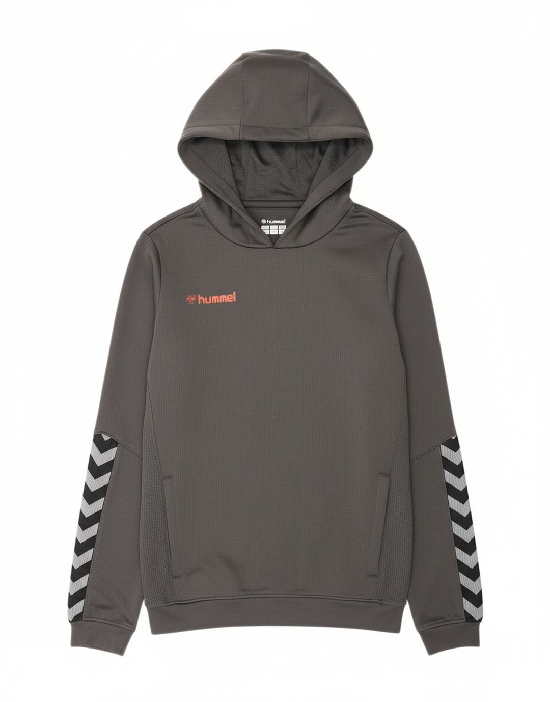 HUMMEL Boys Graphic Hoodie Jumper 13-14 Years Grey Polyester