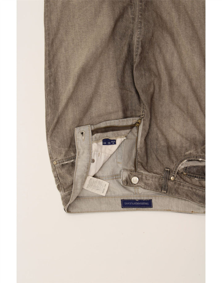 TRUSSARDI Womens Straight Jeans W28 L27 Grey Cotton Vintage Trussardi and Second-Hand Trussardi from Messina Hembry 