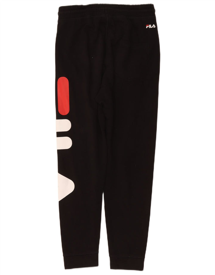 FILA Pantaloni da tuta con grafica da uomo Joggers medio cotone nero