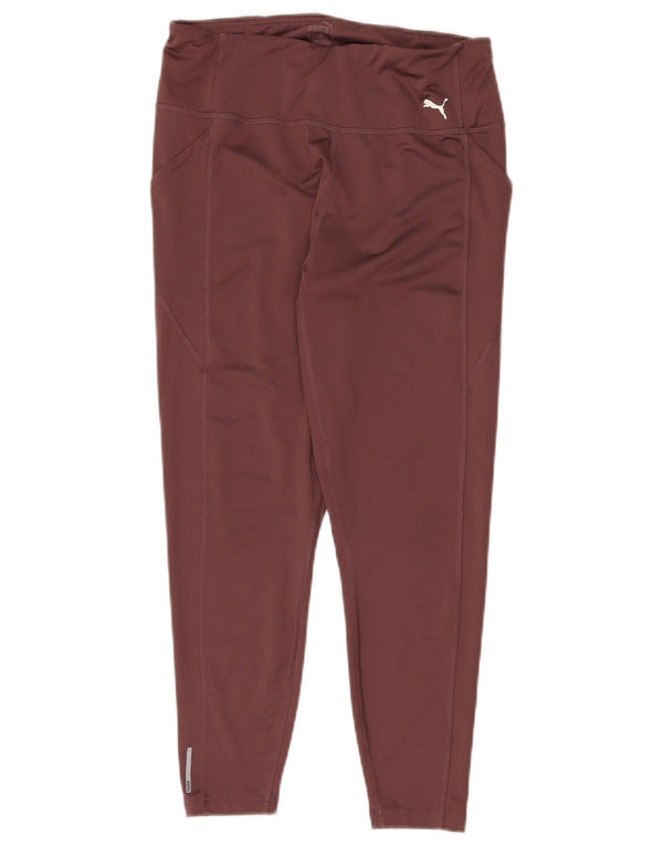 Leggings corti da donna PUMA UK 16 Large Bordeaux Poliestere