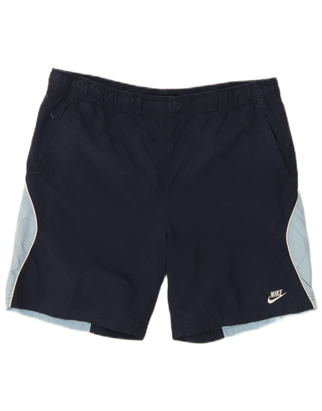 Nike Mens Swimming Shorts Small  Navy Blue Colourblock