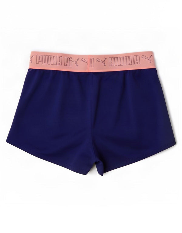 Pantaloncini sportivi grafici da donna Puma UK 16 Large Blu Colourblock