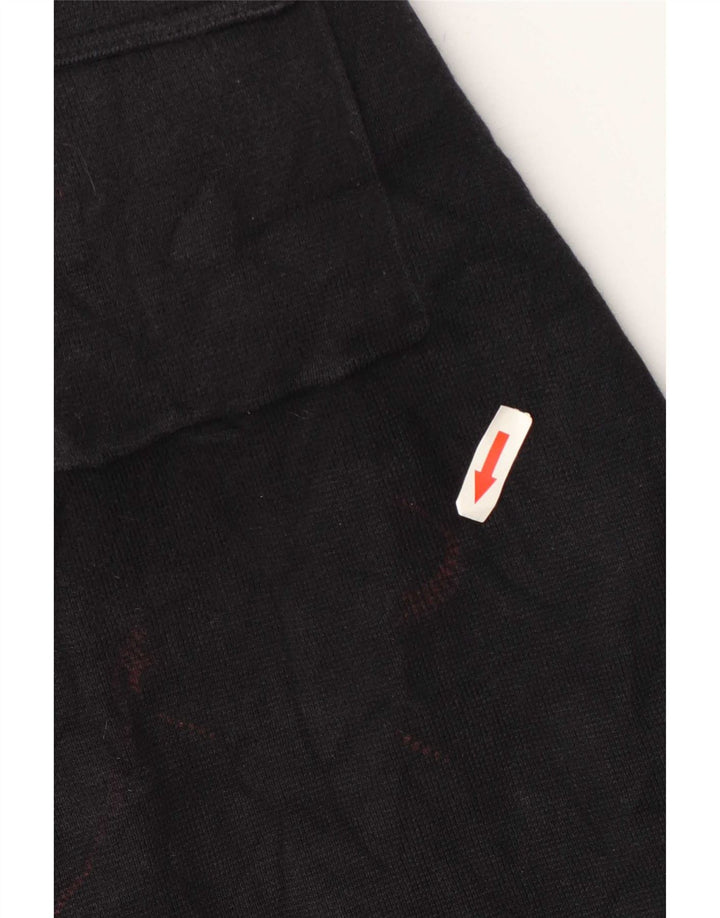 Maglione cardigan da uomo Marks & Spencer grande cotone nero