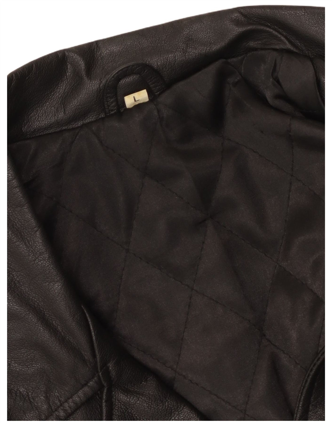 Giacca in pelle vintage da uomo UK 40 grande nera