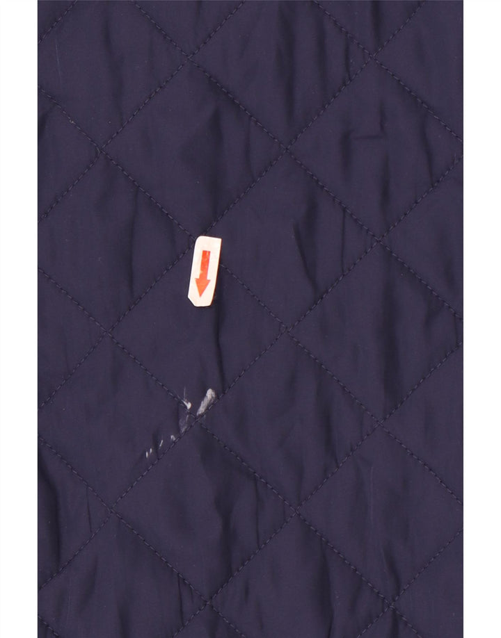 Cappotto trapuntato da donna Monsoon UK 10 piccolo poliestere blu