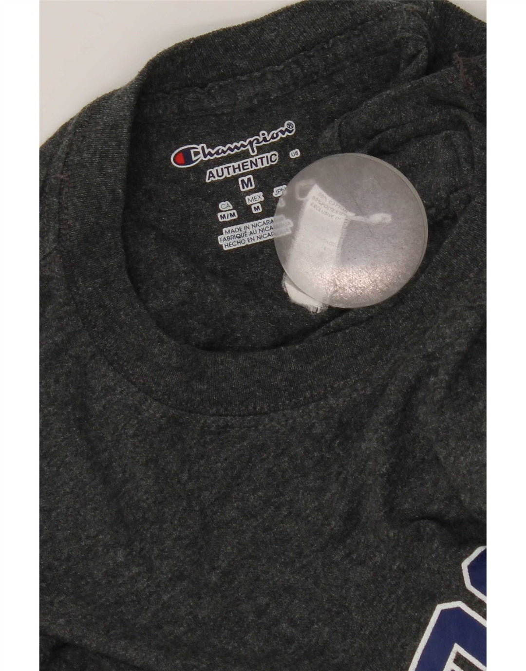 T-shirt grafica da uomo Champion George Fox University Top in cotone grigio medio