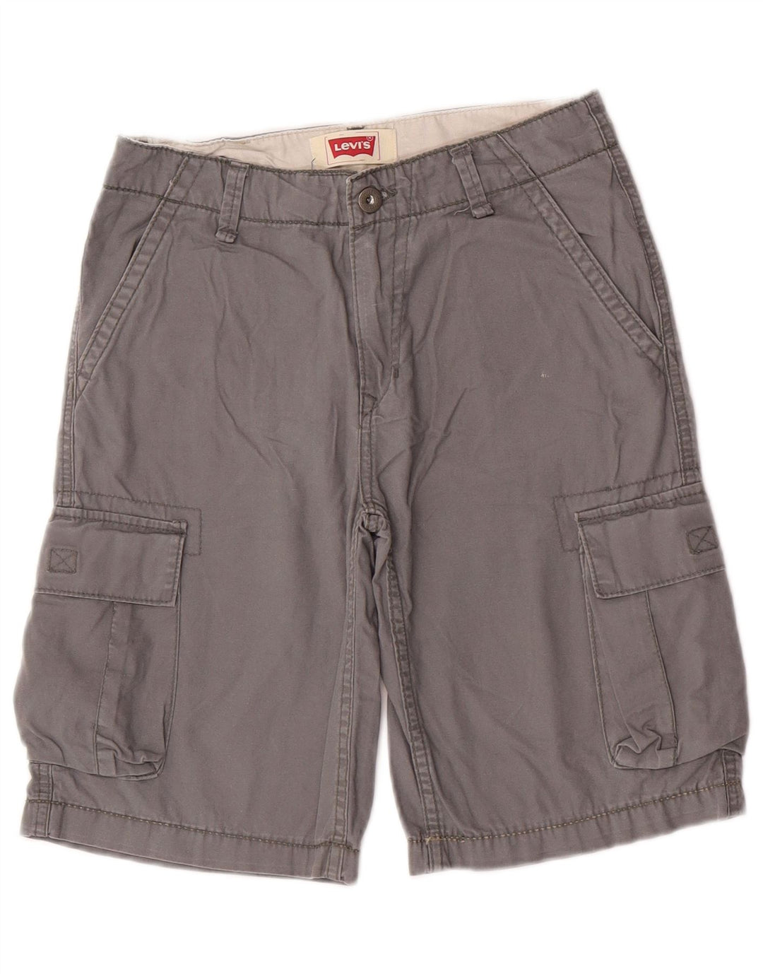 Pantaloncini cargo Levi's per ragazzi 13-14 anni W27 in cotone grigio