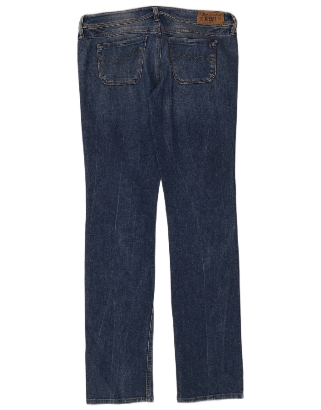 Jeans dritti slim regolari Lowky da donna Diesel W29 L34 cotone blu