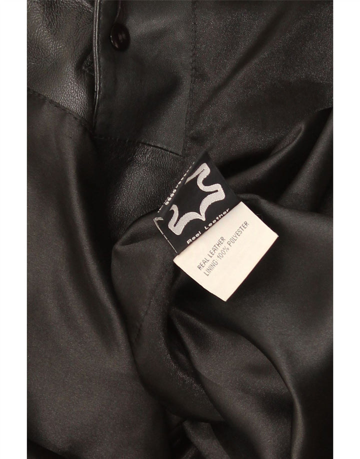 Giacca in pelle da donna DPL UK 12 media nera