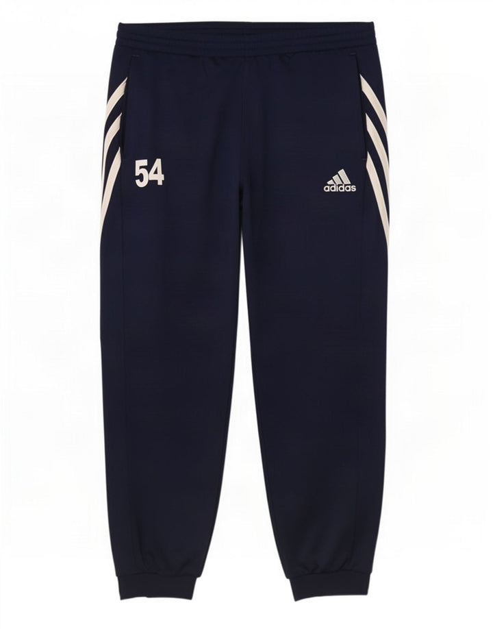 Pantaloni da tuta da uomo Adidas Joggers grandi in poliestere blu navy