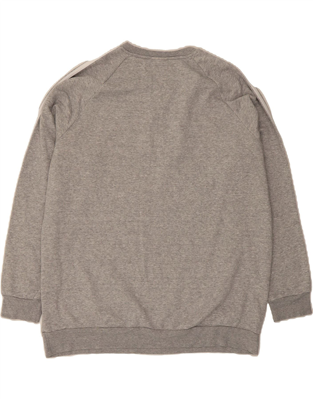 ADIDAS Womens Oversized Sweatshirt Jumper UK 20/22 XL Grey Cotton Vintage Adidas and Second-Hand Adidas from Messina Hembry 
