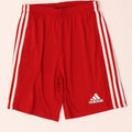 Pantaloncini sportivi Adidas Aeroready da ragazzo 13-14 anni in poliestere rosso