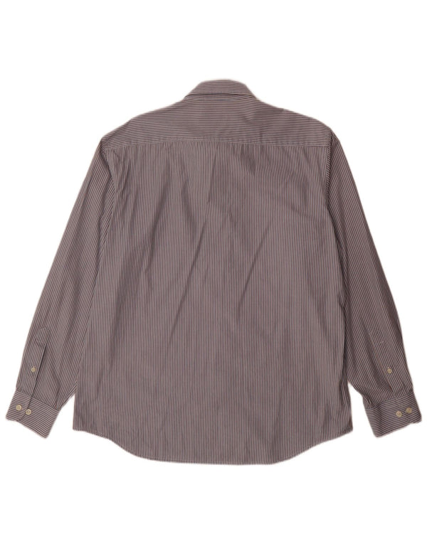 Camicia Carrera da uomo vestibilità regolare XL cotone gessato blu