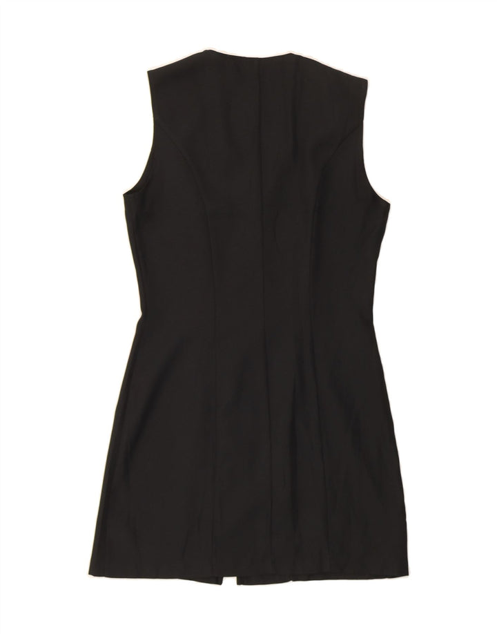 VINTAGE Womens Sleeveless Sheath Dress UK 12 Medium Black Vintage Vintage and Second-Hand Vintage from Messina Hembry 