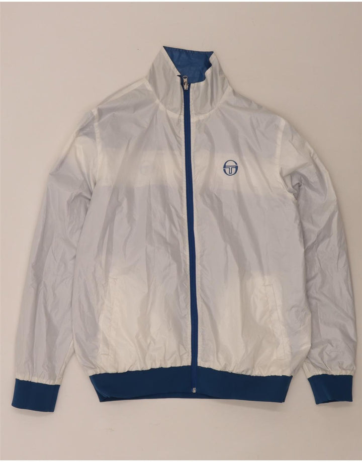 Giacca reversibile da uomo Sergio Tacchini UK 42 XL Poliestere color block blu