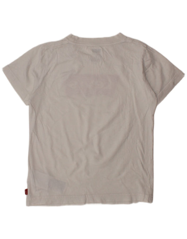 T-shirt grafica per ragazzi LEVI'S 7-8 anni in cotone bianco