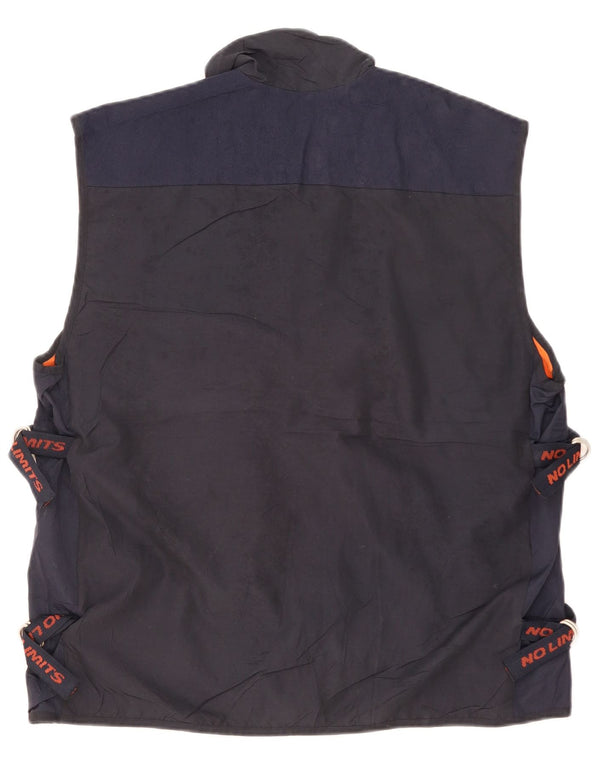 Gilet pratico da uomo No Limits UK 40 grande poliestere blu navy