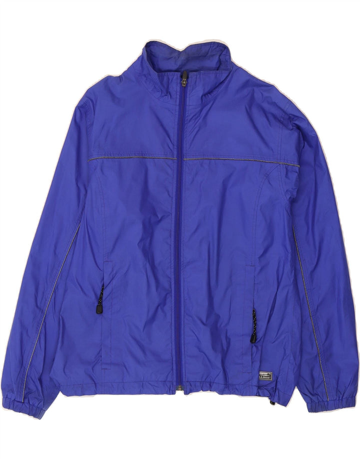 L.L.BEAN Womens Rain Jacket UK 16 Large Blue Nylon Vintage L.L.Bean and Second-Hand L.L.Bean from Messina Hembry 