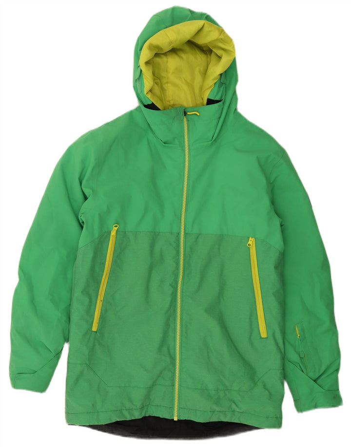 Giacca a vento con cappuccio QUIKSILVER da bambino 13-14 anni XL in nylon verde