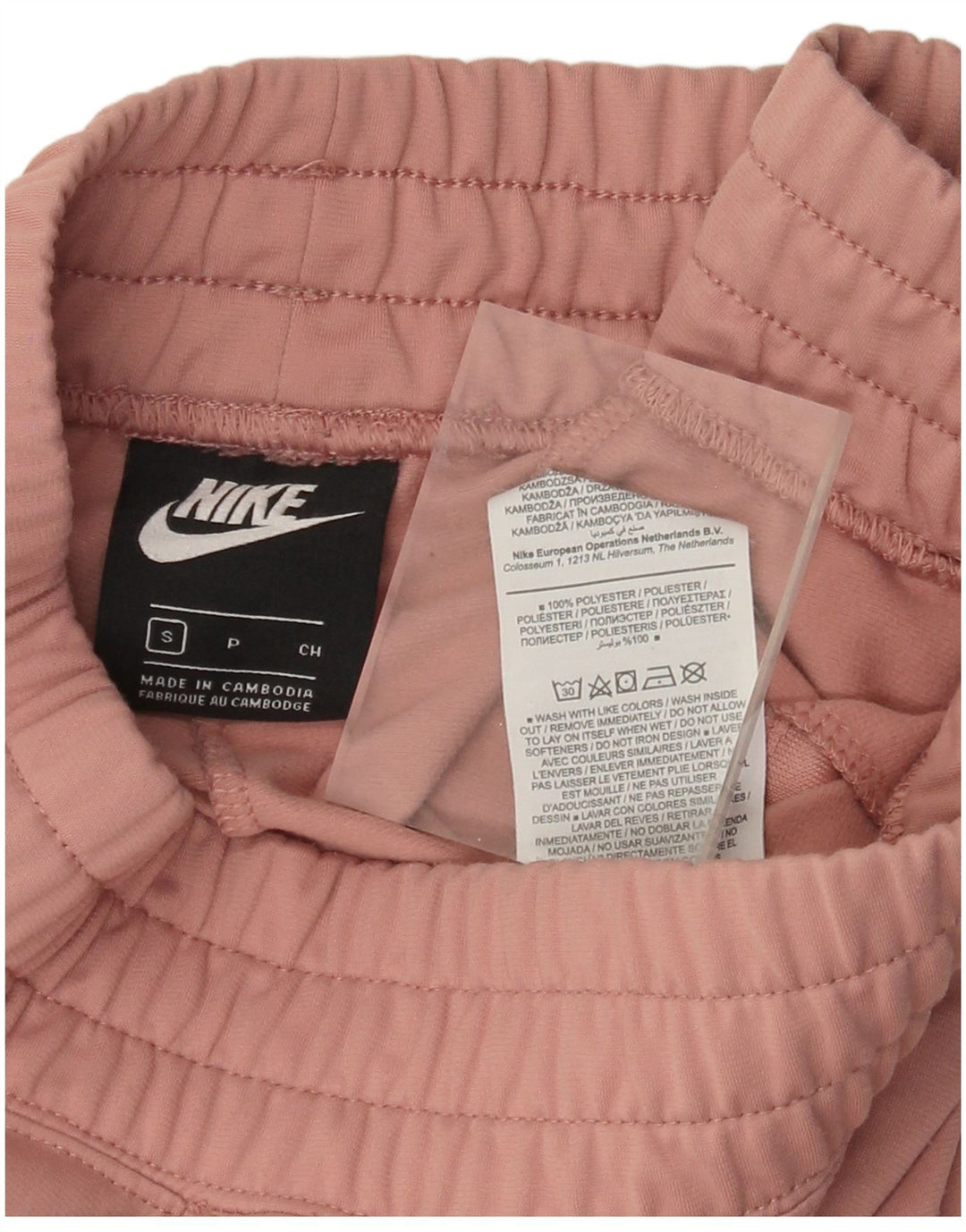 Pantaloni da tuta da donna Nike Joggers UK 10 Small Rosa Poliestere