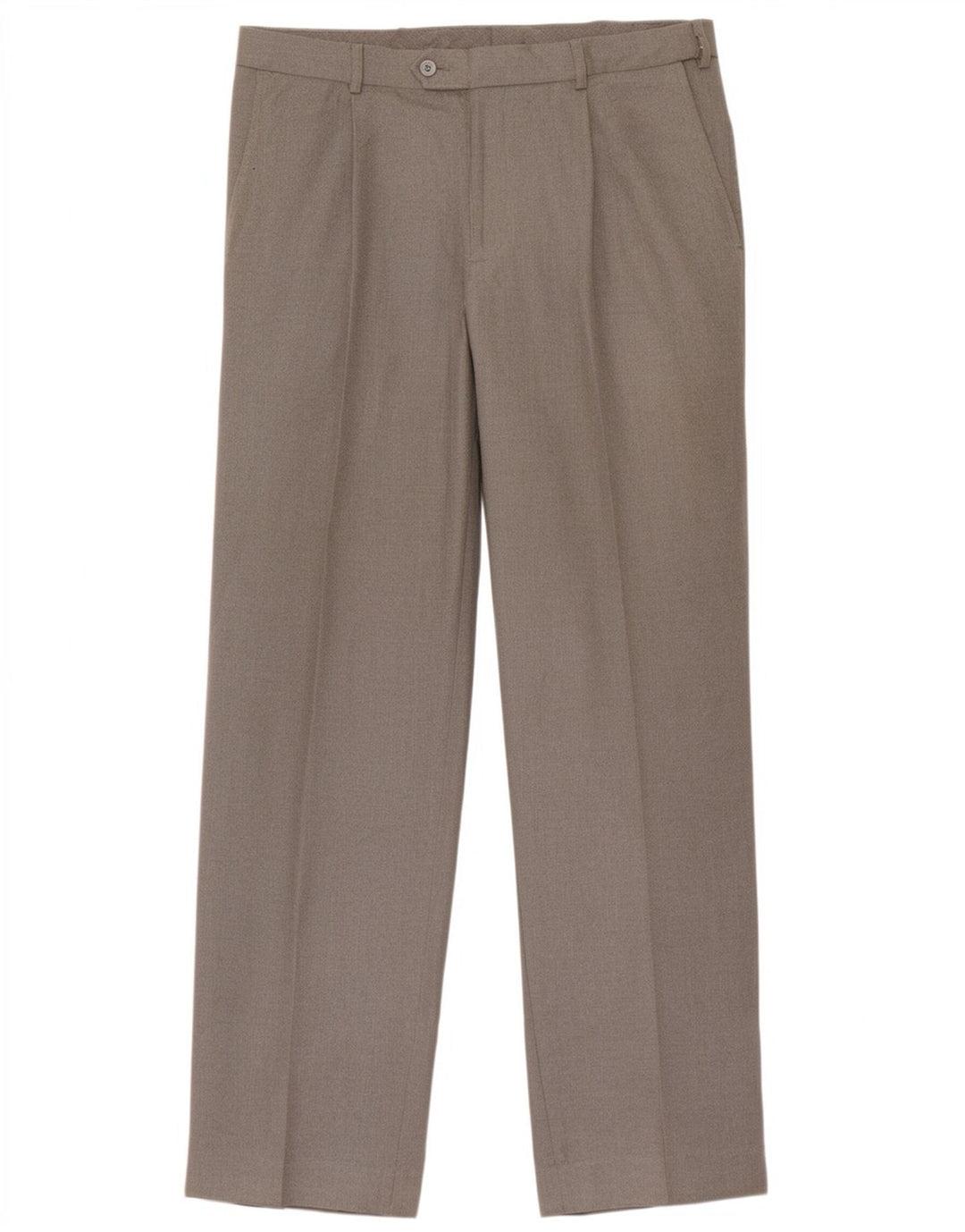 Pantaloni da abito con pegging da uomo Marks & Spencer W36 L31 poliestere grigio