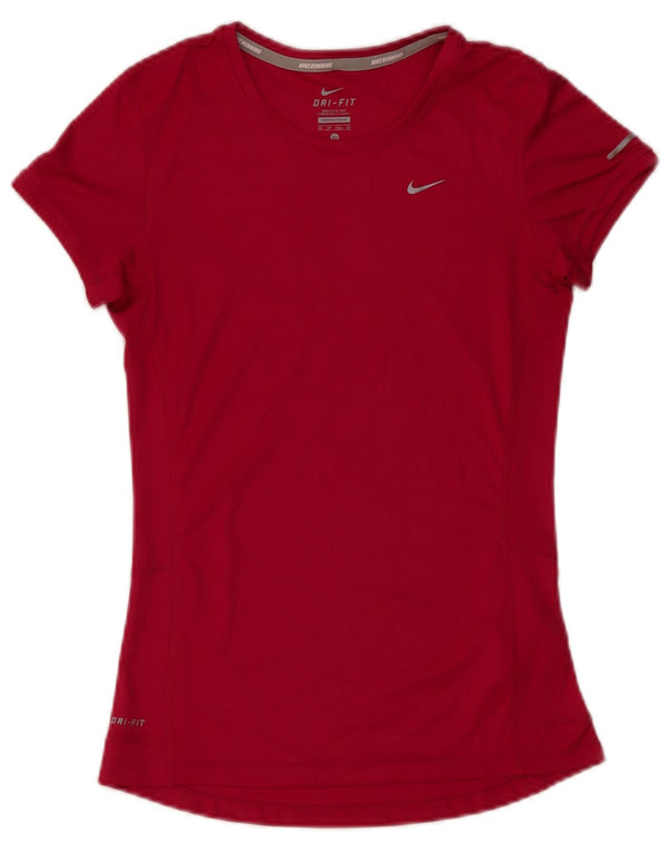 T-shirt Nike Dri Fit da donna Top UK 6 XS poliestere rosa