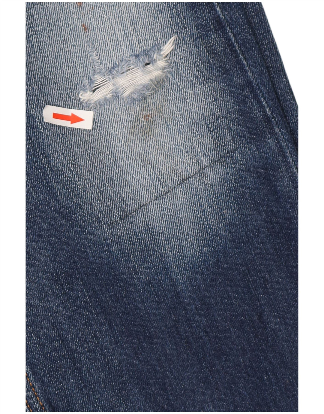 DIESEL Jeans dritti Heeven effetto consumato da uomo W32 L27 cotone blu