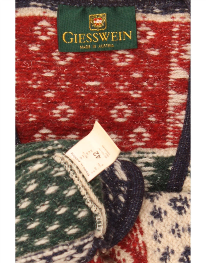 Maglione cardigan da donna Giesswein EU 42 Large multicolore geometrico
