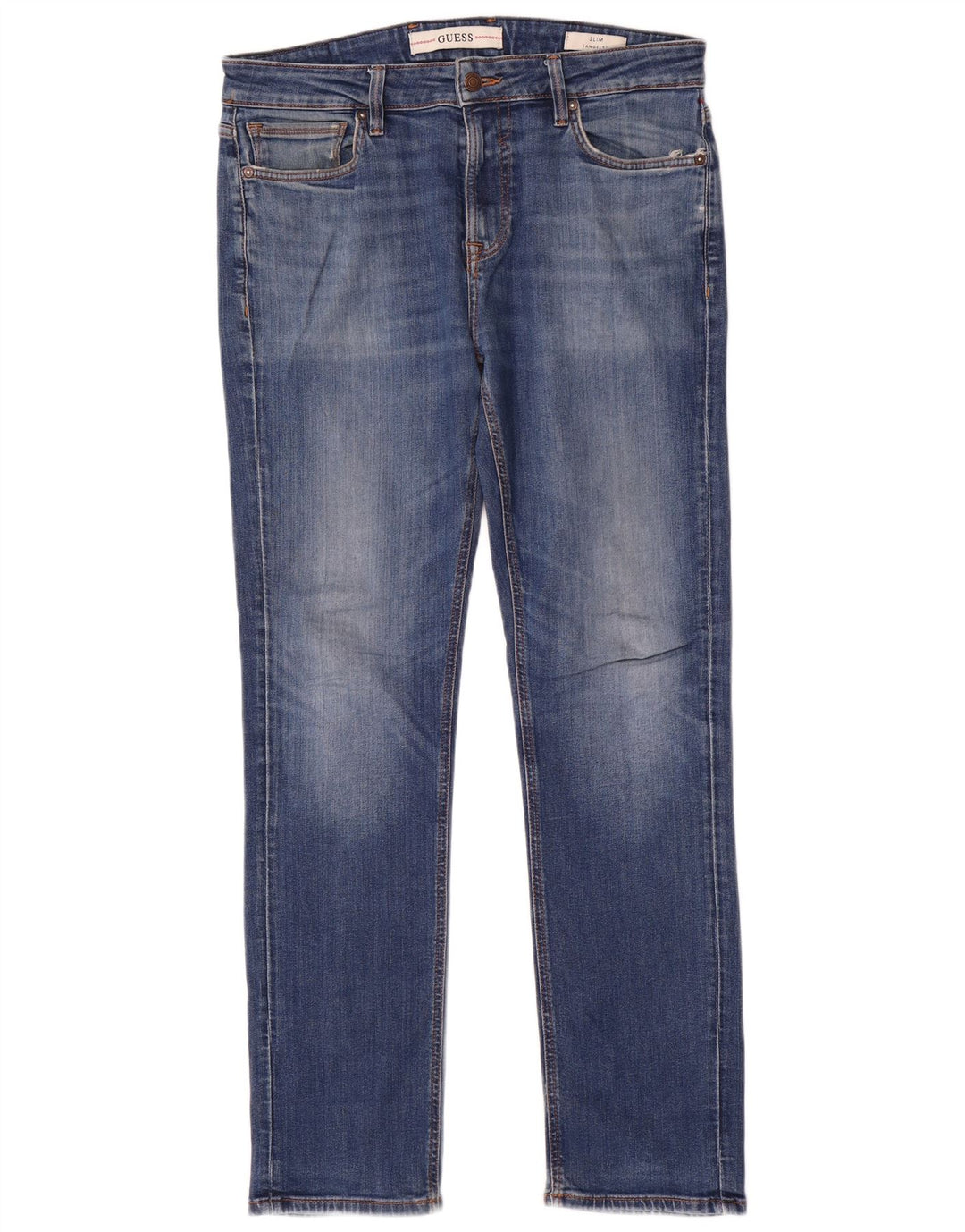 Jeans slim da uomo Guess Angels W34 L31 cotone blu