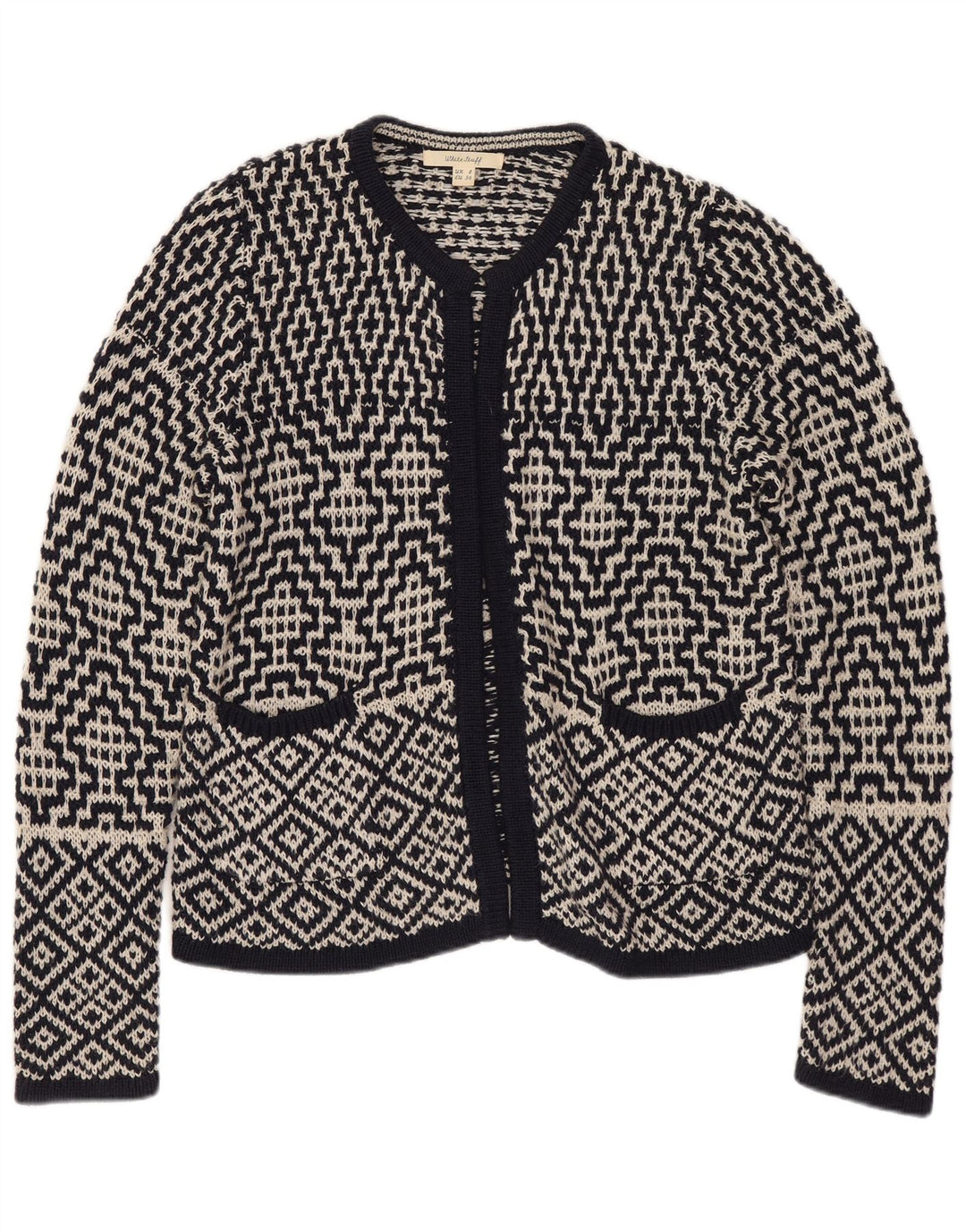 Maglione cardigan oversize da donna di White Stuff UK 8 piccolo blu navy