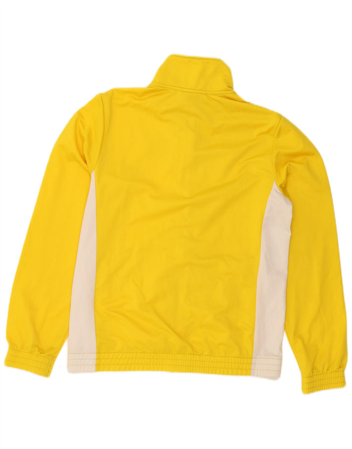 Giacca da tuta da uomo Lotto in poliestere color block giallo medio