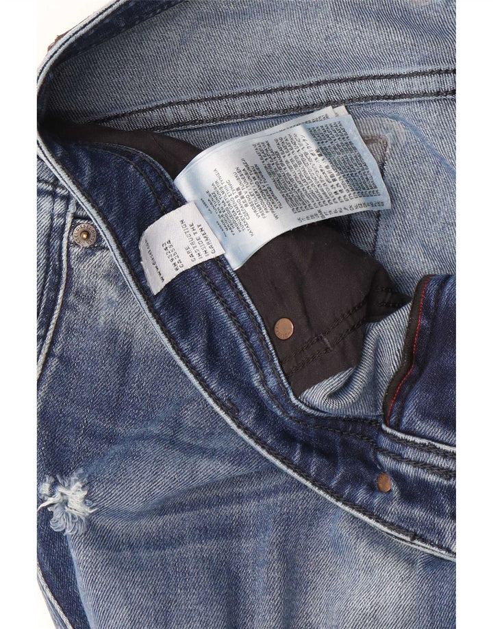 Diesel Jeans slim invecchiati da uomo W30 L32 in cotone blu