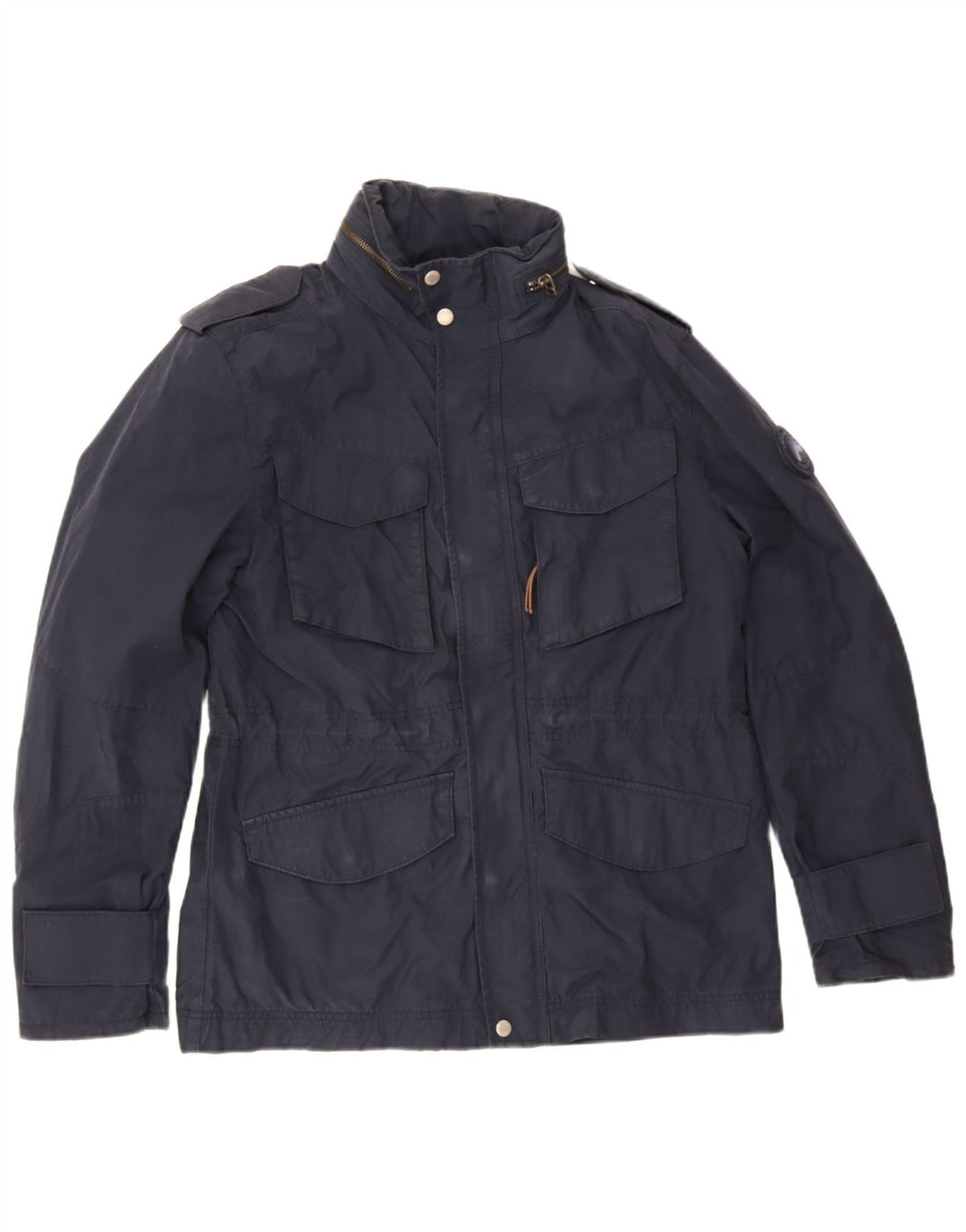 Giacca utility con cappuccio da uomo Timberland UK 38 cotone medio blu navy
