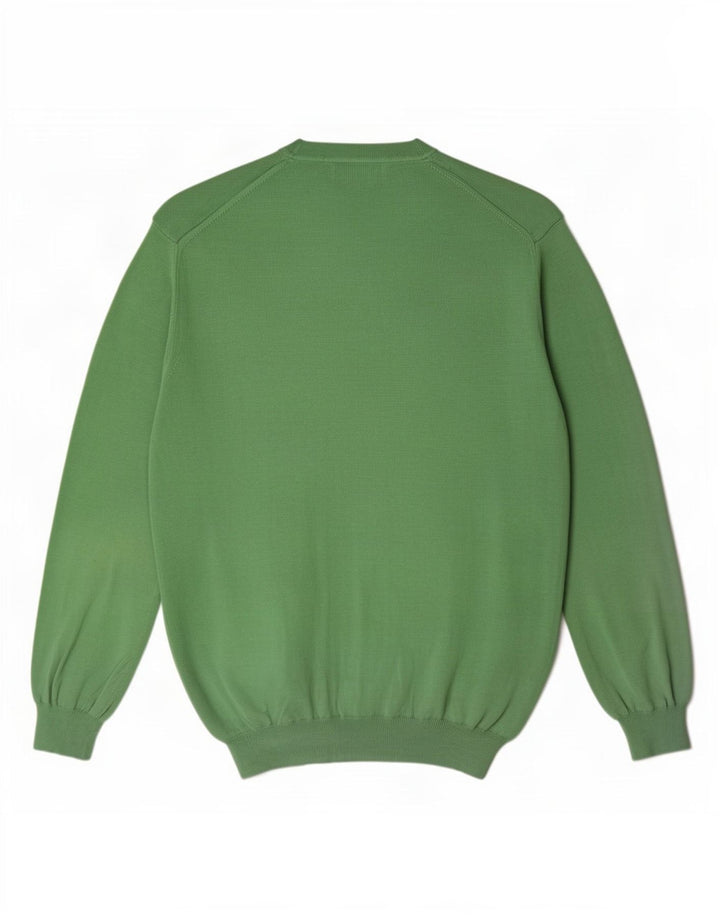 Gant Maglione da uomo con scollo a V, grande cotone verde