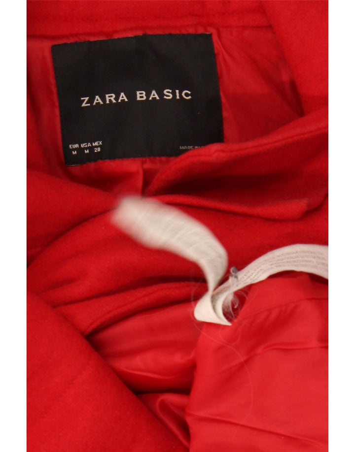 Soprabito da donna ZARA UK 12 rosso medio in lana