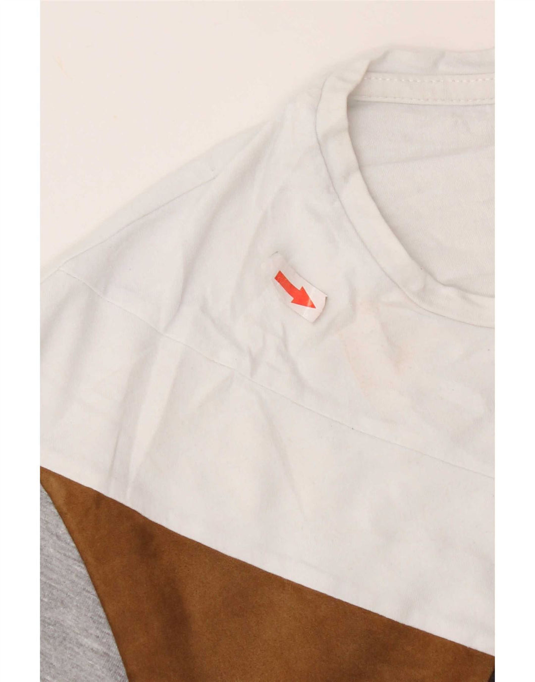 T-shirt Zara da uomo Top XL grigia a blocchi di colore