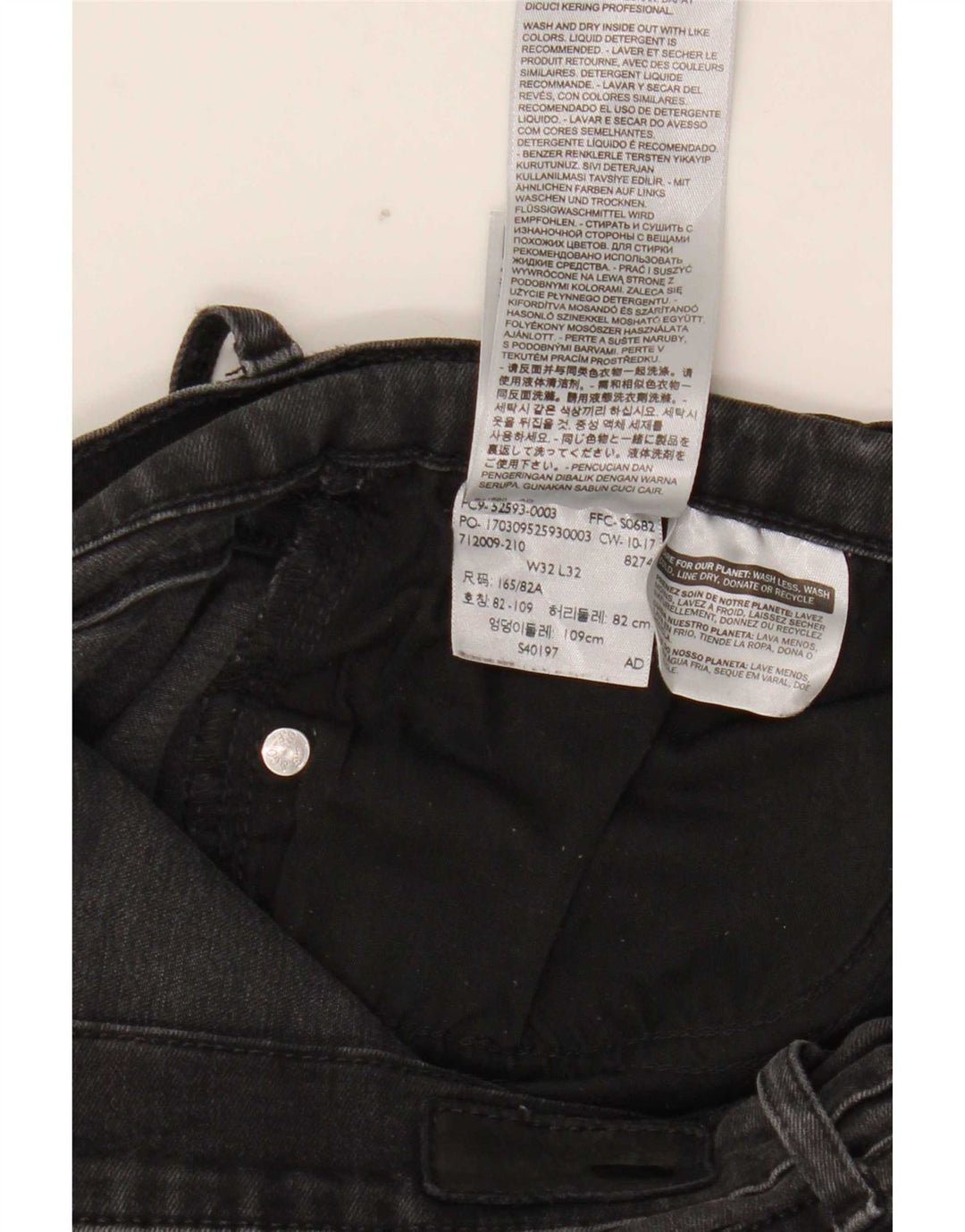Jeans skinny da donna Levi's W32 L32 cotone nero