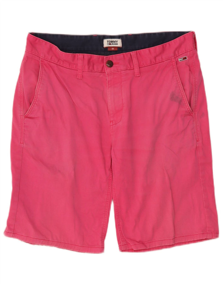 Pantaloncini chino da uomo Tommy Hilfiger W32 cotone rosa medio